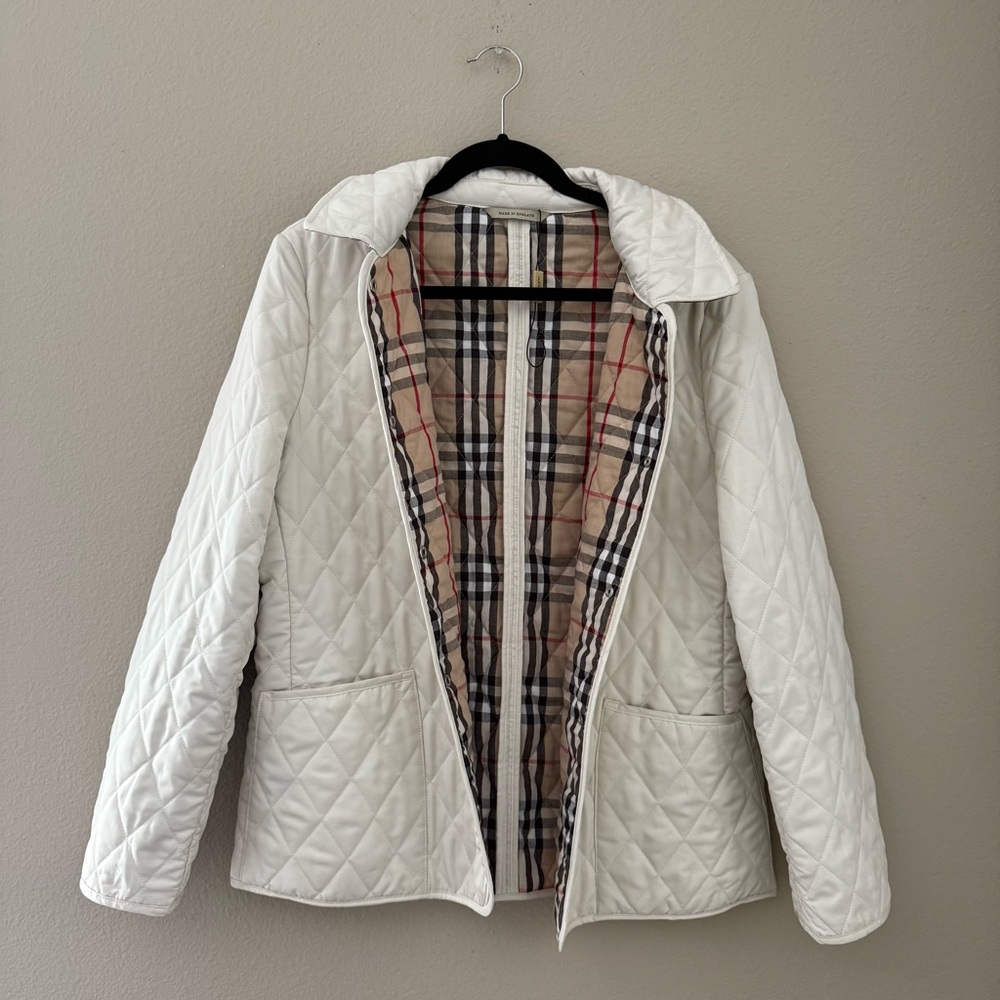 BURBERRY Quilted Nova Check Jacket Size Large - Picture 3 of 13